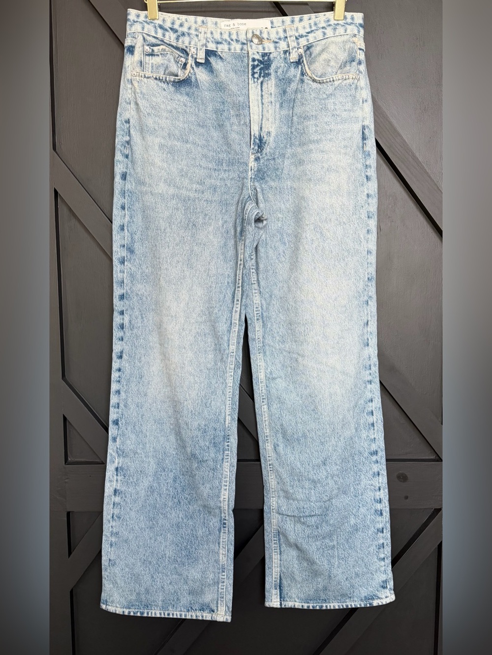 rag & bone Miramar Shea Cotton Terry Relaxed Straight Pant in Tessa, Size 28 - Picture 6 of 12